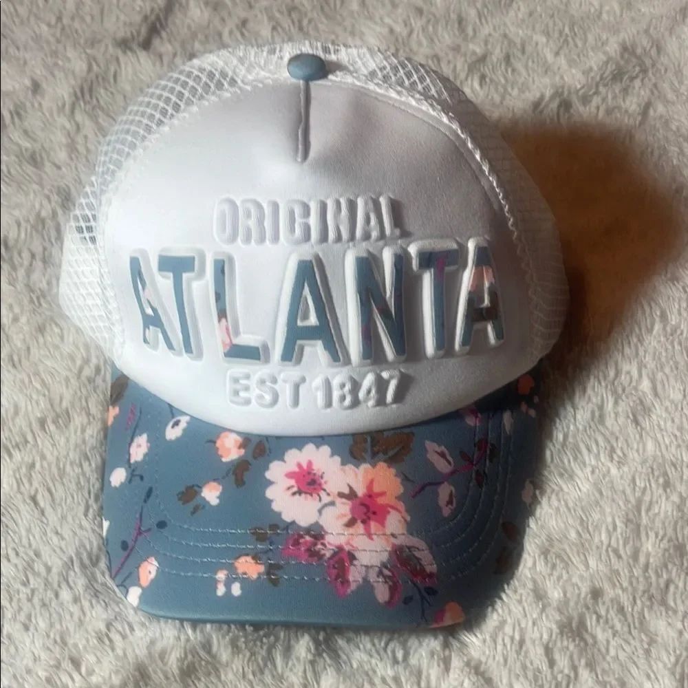 Floral Blue Atlanta Cap robin ruth NWT